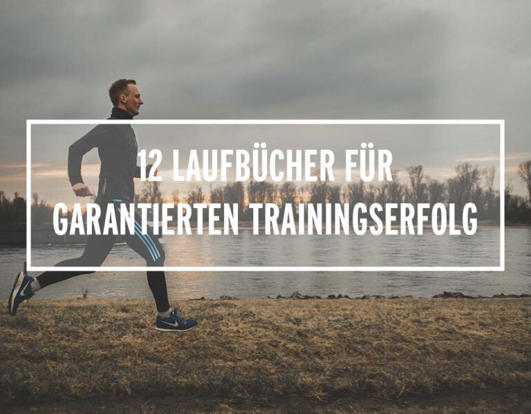 Läufer in sportlicher Kleidung joggt am Flussufer, inspiriert von Laufbüchern für Trainingserfolg.
