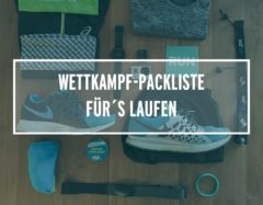 Klamotten für einen Lauf liegen auf einem Tisch