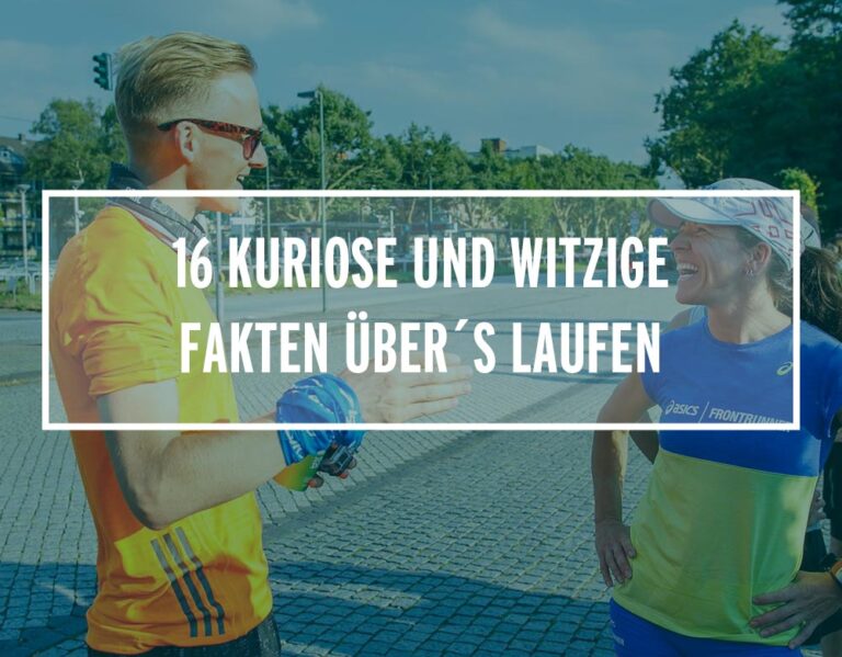 Zwei Läufer unterhalten sich und lachen