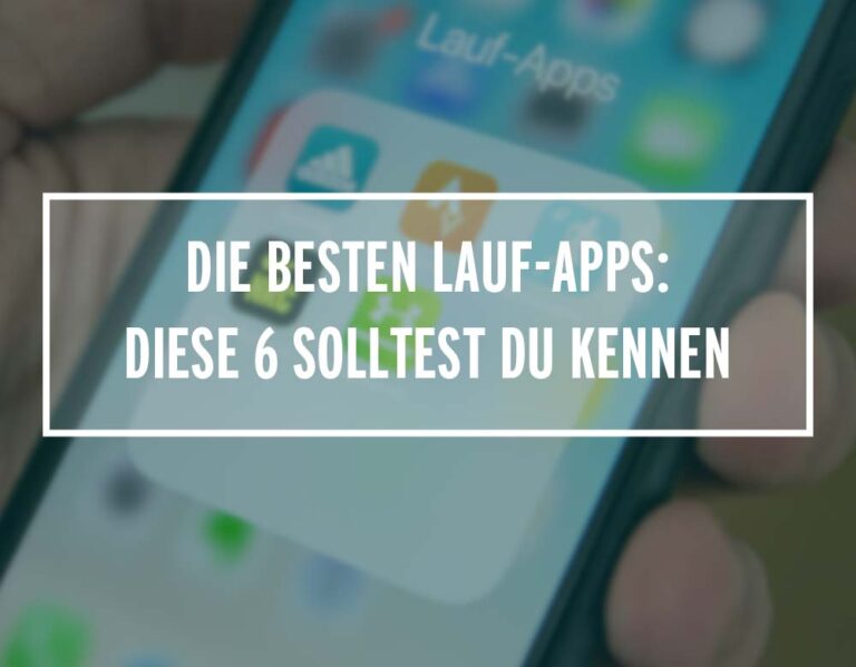 Übersicht von Lauf-Apps auf einem Handy