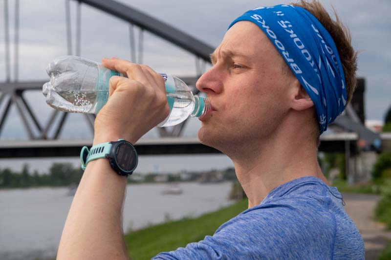 Langer Lauf und Trinken sind direkt miteinander verknüpft
