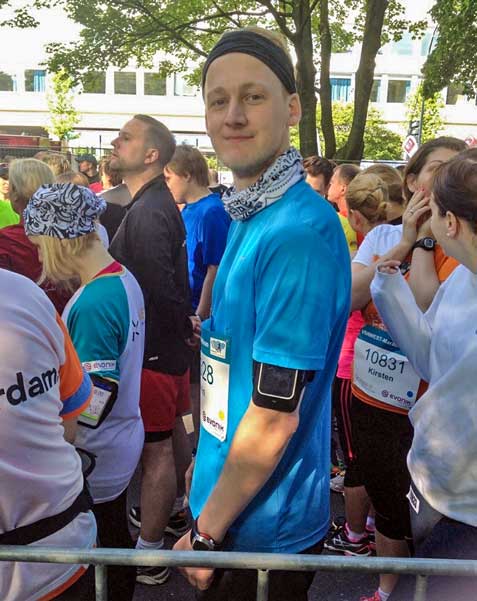 Kevin von runnersflow bei seinem ersten Halbmarathon