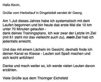 Digitale Trainingspläne Testimonial von runnersflow