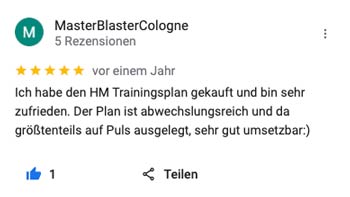 Digitale Trainingspläne Testimonial von runnersflow
