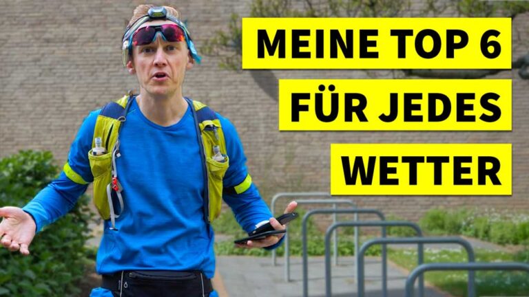 Ein motivierter Läufer in Laufbekleidung erklärt seine Top 6 Tipps für jedes Wetter, um fit und glücklich zu bleiben.