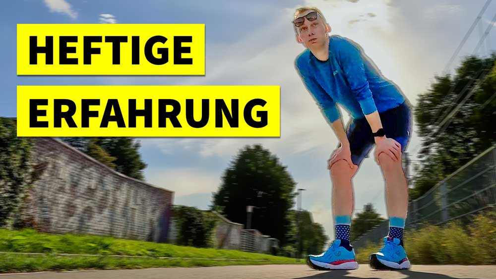 Lauftrainer Kevin von runnersflow bei einem Laufwettkampf.