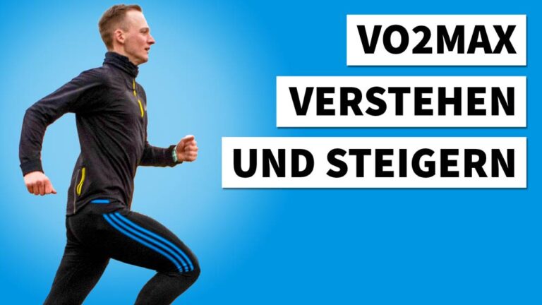 Ein motivierter Läufer in sportlicher Kleidung, der aktiv läuft, um seine VO2max zu steigern und fit zu bleiben.