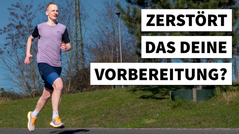 Ein Läufer genießt das Training im Freien, trotz einer Erkältung, und bleibt motiviert.