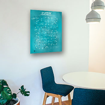 Ein inspirierender Kalender mit dem Motiv 21,0975, der die Freude am Laufen und Fitness fördert.